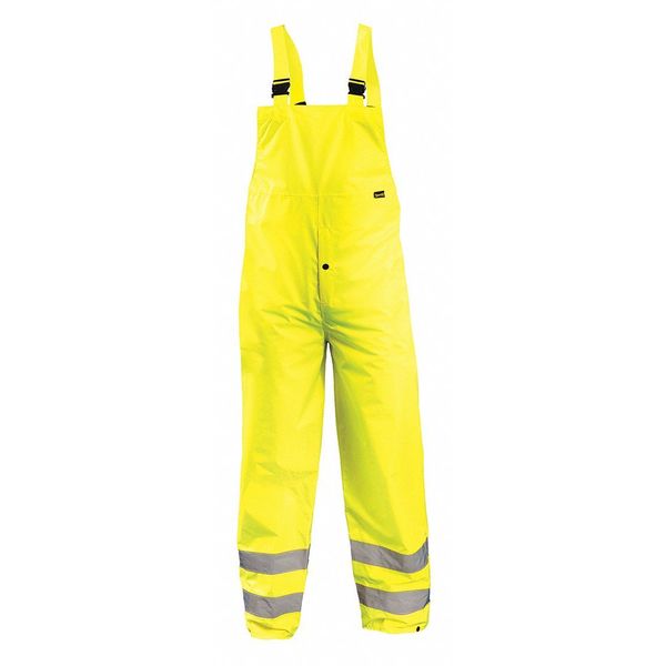 Occunomix Rain Pants, Yellow, L, Fits Waist 40 to 42" LUX-TRBIB-YL