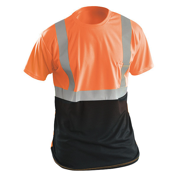 Occunomix Long Sleeve T-Shirt, XL, ANSI Class 2 LUX-SSETPBK-OXL