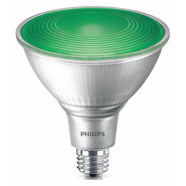 Signify LED Lamp, PAR38 Bulb Shape, 13.5W, 120V 13.5PAR38/PER/GREEN/ND/ULW/G/120V 4/1FB