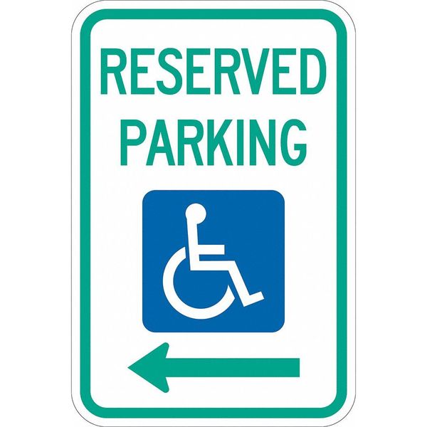 Lyle Reserved Parking Parking Sign, 18" x 12, T1-1002-DG_12x18 T1-1002-DG_12x18