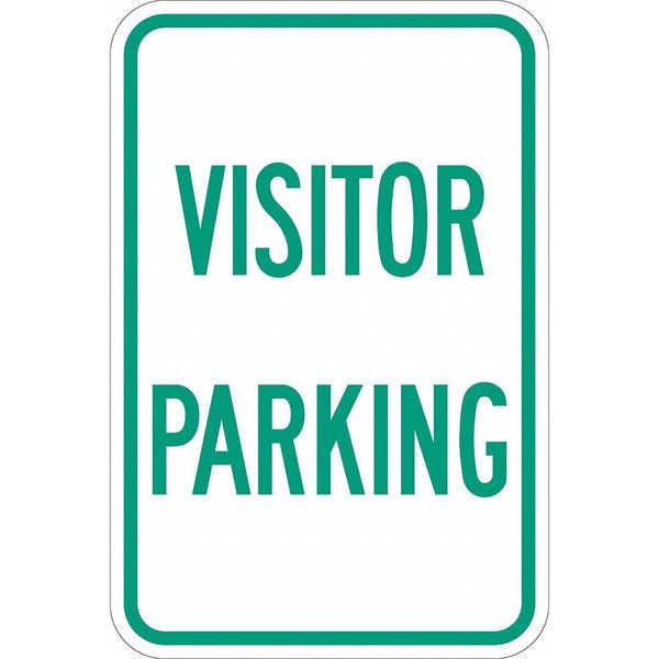 Lyle Visitor Parking Sign, 18" x 12, T1-1191-EG_12x18 T1-1191-EG_12x18