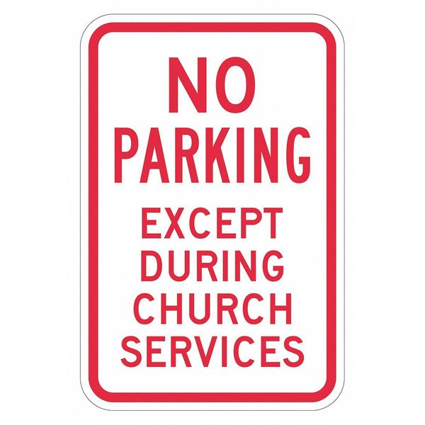 Lyle Church Parking Sign, 18" x 12, T1-1505-EG_12x18 T1-1505-EG_12x18