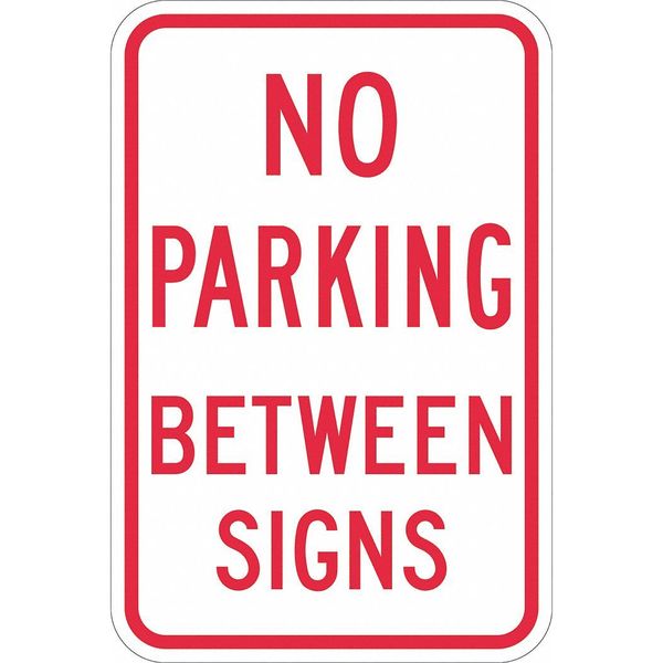 Lyle No Parking Between Signs Sign, 18" x 12 T1-1139-EG_12x18