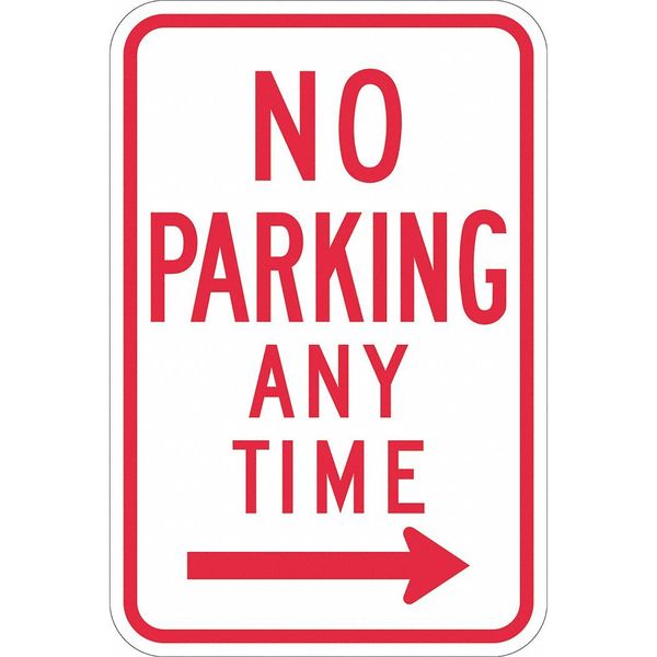 Lyle No Parking Any Time Sign, 18" x 12, T1-1171-EG_12x18 T1-1171-EG_12x18