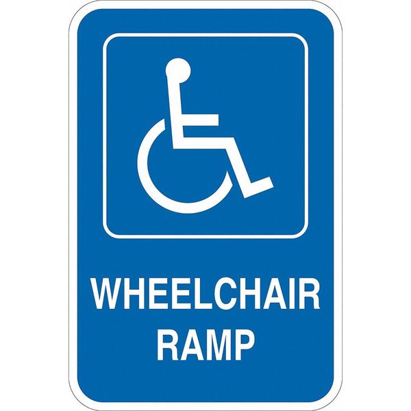 Lyle ADA Handicapped Parking Sign, 18" x 12, T1-1131-EG_12x18 T1-1131-EG_12x18