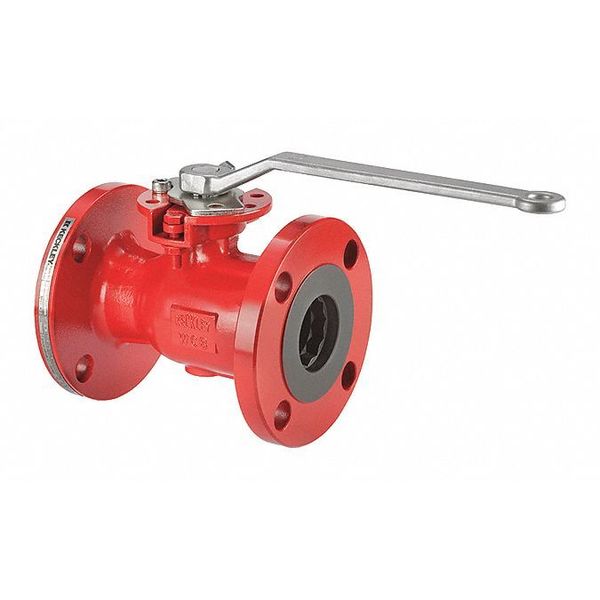 Keckley 4" Flanged Carbon Steel Ball Valve Inline BVF1RF4RCSRGSL-400