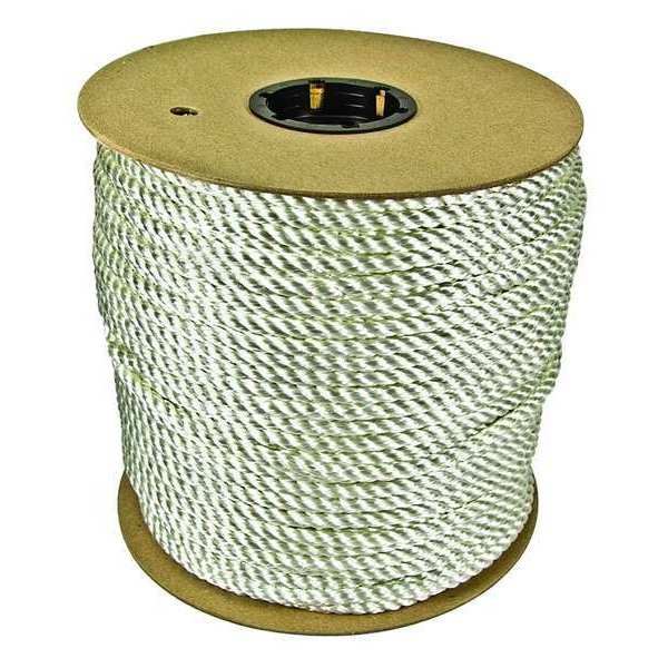 Zoro Select Rope, 600ft, Wht, 700 lb., Polyester 460160-WHT-00600-05407