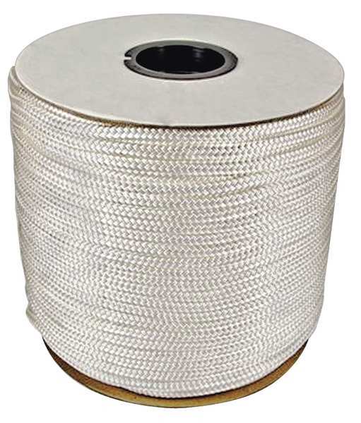 Zoro Select Rope, 600ft, Wht, 215lb., Nylon 630080-00600-000