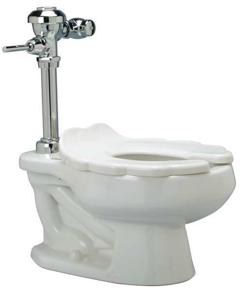Zurn Child Flush Valve Toilet, 1.28 gpf, Flush Valve, Floor Mount, Elongated, White Z5675.258.09.00.00