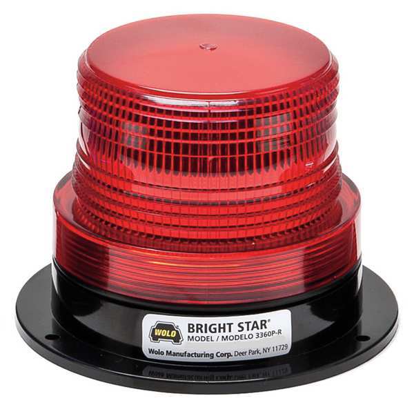 Wolo Strobe Light, Red, Flashing 3360P-R