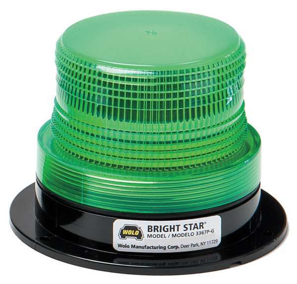 Wolo Strobe Light, Green, Flashing 3367P-G