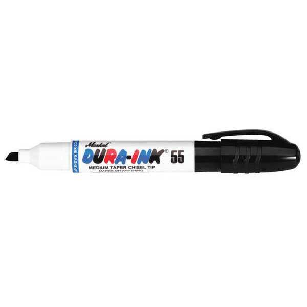 Markal Permanent Marker, Chisel Tip, Black 96529