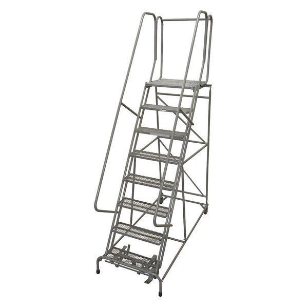 Cotterman 110 in H Steel Rolling Ladder, 8 Steps, 450 lb Load Capacity 1008R2632A2E30B4C1P6