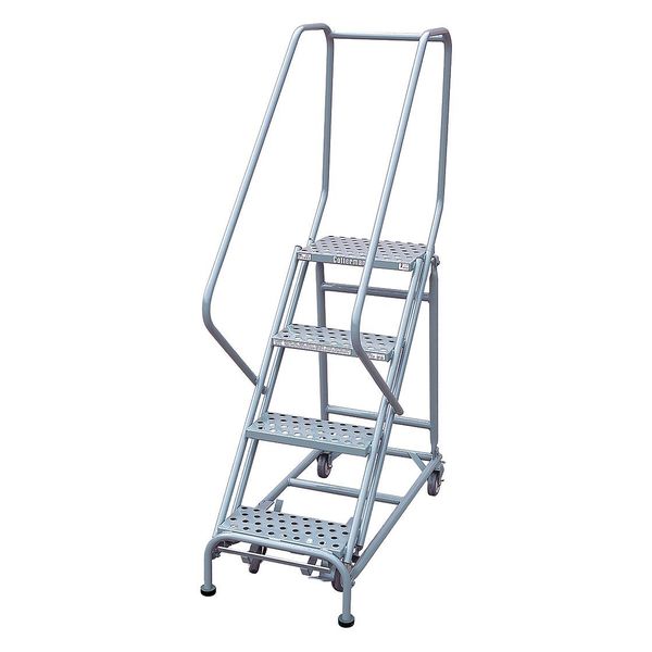Cotterman 70 in H Steel Rolling Ladder, 4 Steps, 800 lb Load Capacity 2104R1820A3E12B4C1P6
