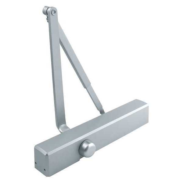 Dormakaba Manual Hydraulic Stanley QDC 200 Door Closer Heavy Duty Interior and Exterior, Silver QDC211S689
