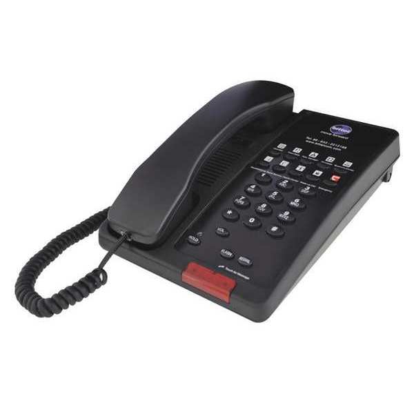 Bittel Hospitality Telephone, Analog, Wall or Desk Black 38TS10-B