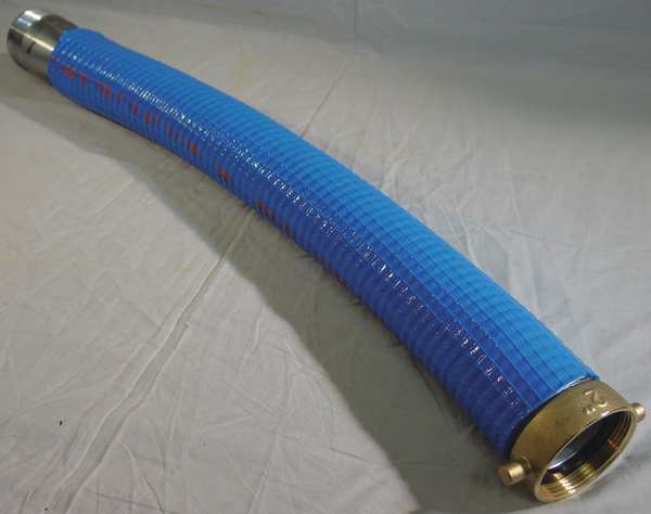 HydroMaxx 3-in ID x 100-ft PVC Blue Flat Discharge Hose in the