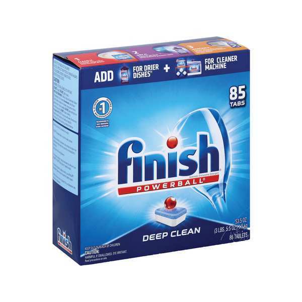 Finish Dishwasher Detergent, Box, Tablet, PK4 51700-89729