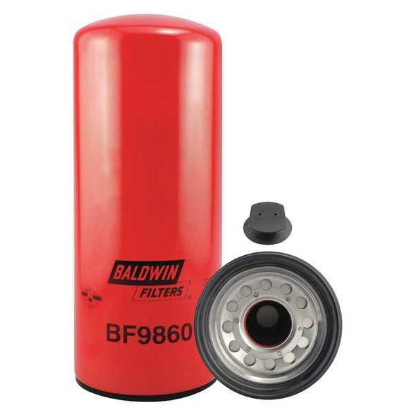 Baldwin Filters Fuel Spin-on Filter, 11-9/16 x 4-23/32 In BF9860