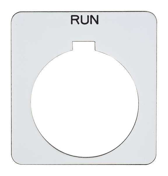 Schneider Electric Legend Plate, Square, Run, White 9001KN224WP