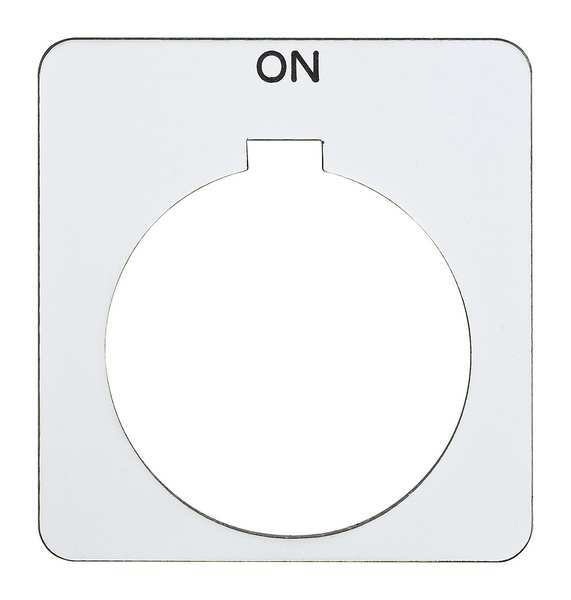 Schneider Electric Legend Plate, Square, On, White 9001KN203WP