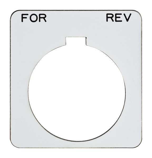 Schneider Electric Legend Plate, Square, For.-Rev., White 9001KN239WP