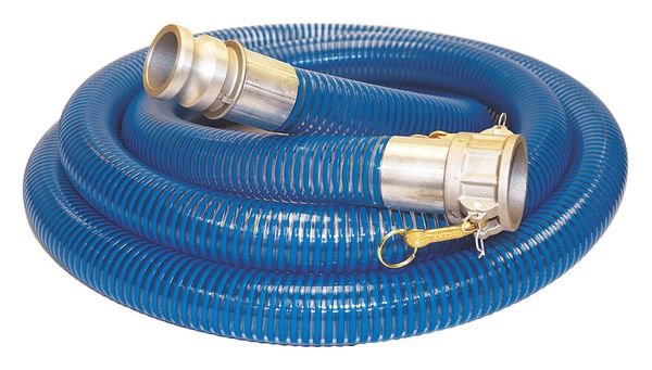 Kuriyama 4" ID x 20 ft PVC Water Suction Hose 55 PSI Clear/BL 45DU75