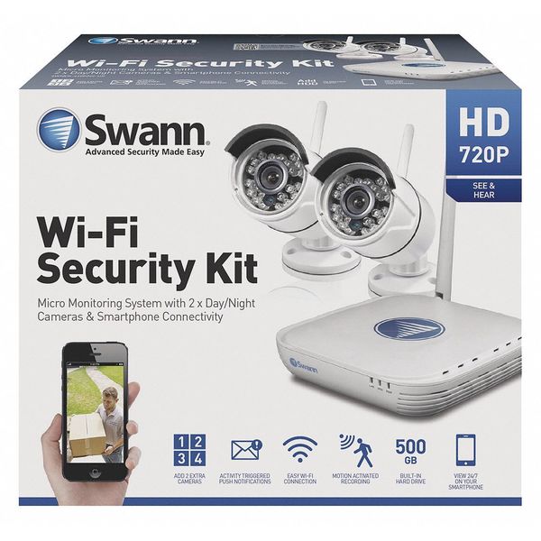 Swann Wireless Video Surveillance System, 500GB SWNVK-460KH2-US