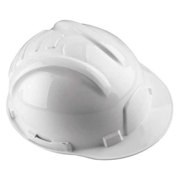 Tasco Front Brim Hard Hat, Type 1, Class E, Ratchet (6-Point), White 100-12000