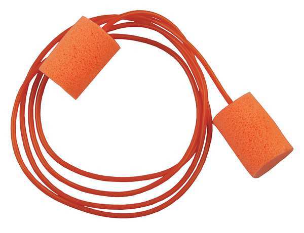 Tasco Therma-Soft Disposable Foam Ear Plugs, Cylinder Shape, 29 dB, Orange, 100 PK 100-09391