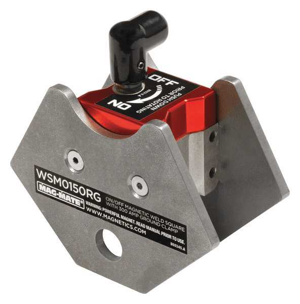 Mag-Mate Magnetic Weld Angle w/Grd, 4in, 150lb WSM0150RG
