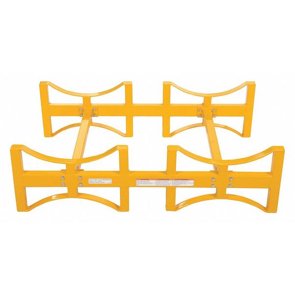 Vestil Drum Rack, Yellow, 1600 lb., 12-3/4 in. H DRUM-RACK-2