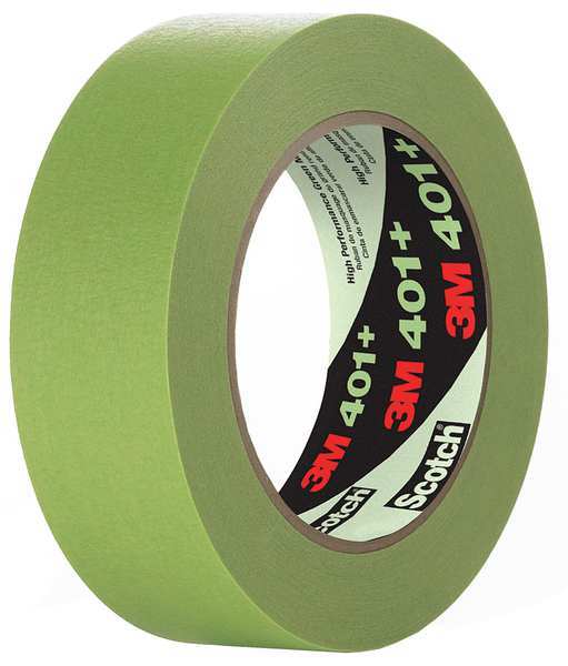 3M Masking Tape, Green, 3-25/32" W, Circle, PK8 401+