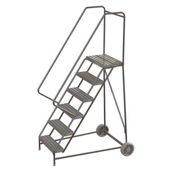 Tri-Arc 92 in H Aluminum Wheelbarrow Ladder, 6 Steps, 350 lb Load Capacity WLARTR106244