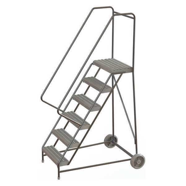 Tri-Arc 92 in H Aluminum Wheelbarrow Ladder, 6 Steps, 350 lb Load Capacity WLARTR106165