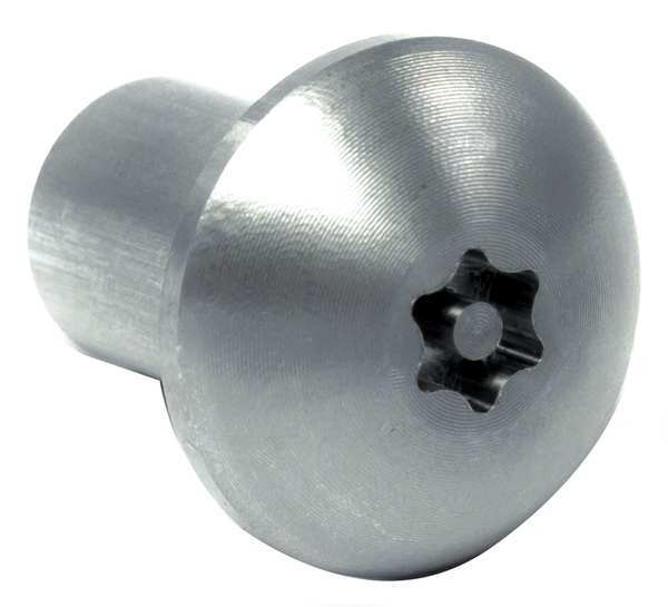 Zoro Select Binding Barrel, 3/8"-16, 3/4 in Brl Lg, 1/2 in Brl Dia, 18-8 Stainless Steel Plain Z4901T6S