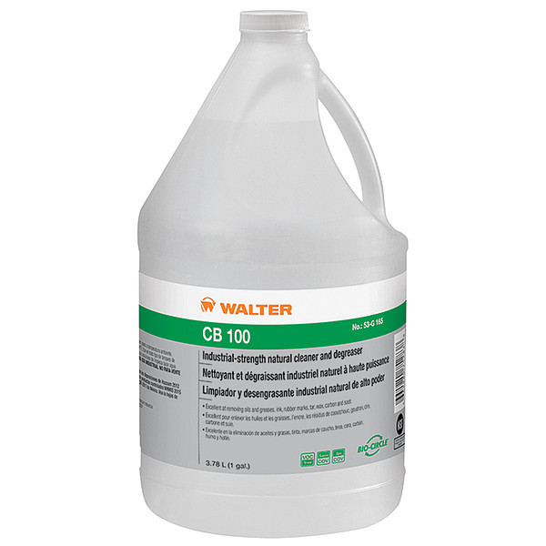 Walter Surface Technologies CB 100 Cleaner/Degreaser, 1 gal Jug, Ready to Use, Water Based 53G165