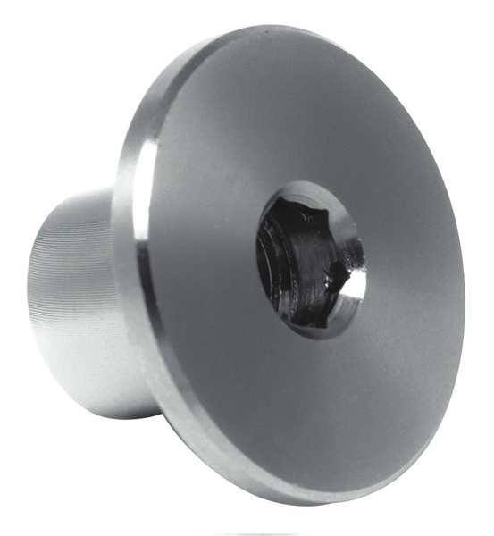 Zoro Select Binding Barrel, 3/8"-16, 1 1/2 in Brl Lg, 1/2 in Brl Dia, 316 Stainless Steel Plain Z1530