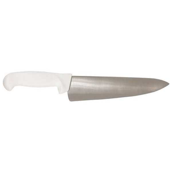 Crestware Chef Knife, Straight, 8 in. L, White KN30