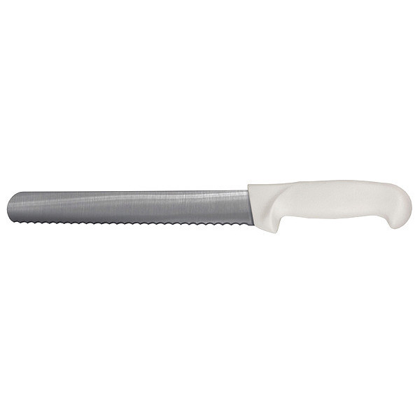 Crestware Slicer Knife, Serrated, 12 in. L, White KN53