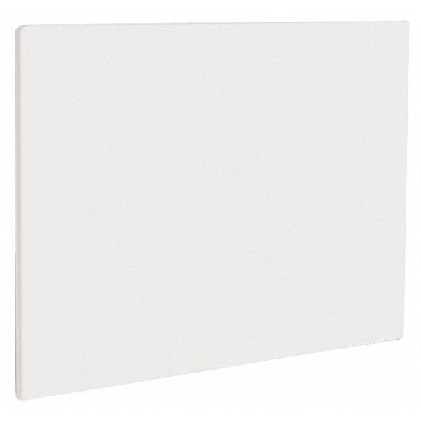 Crestware Cutting Board, 18 in.L, White, Polyethylene PCB1218