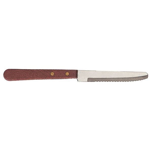 Crestware Steak Knife, 4-9/64 in.L, Rounded Tip, PK12 SKRW2