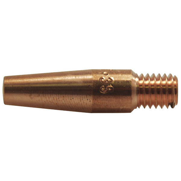 American Torch Tip Contact Tip, Wire Size .035 Tapered, Pk10 16ST-35