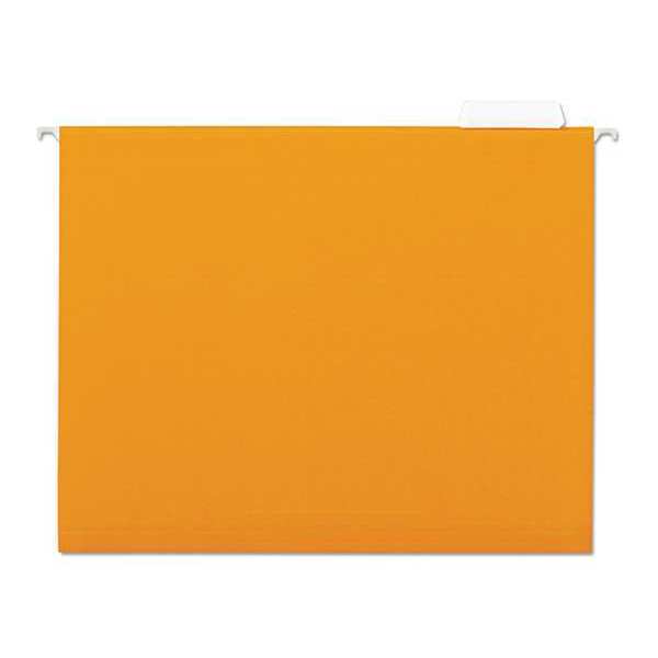 Zoro Select Hanging File Folders, Orange, PK25 UNV14122