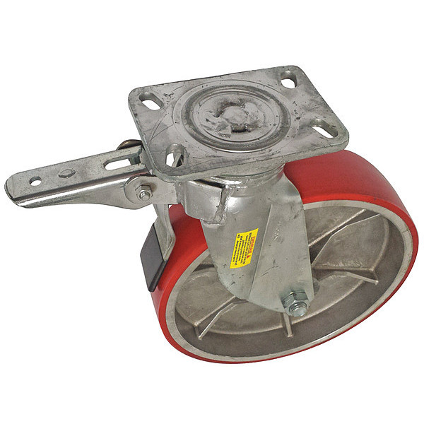 Payson Casters Scaffold Plate Caster, Polyurethn, 2300 lb 400-12UL-PB