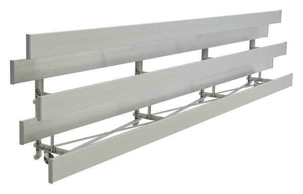 National Recreation Systems Bleacher, 3 Rows, 48 Seats, 24 ft. L TR-0324STD