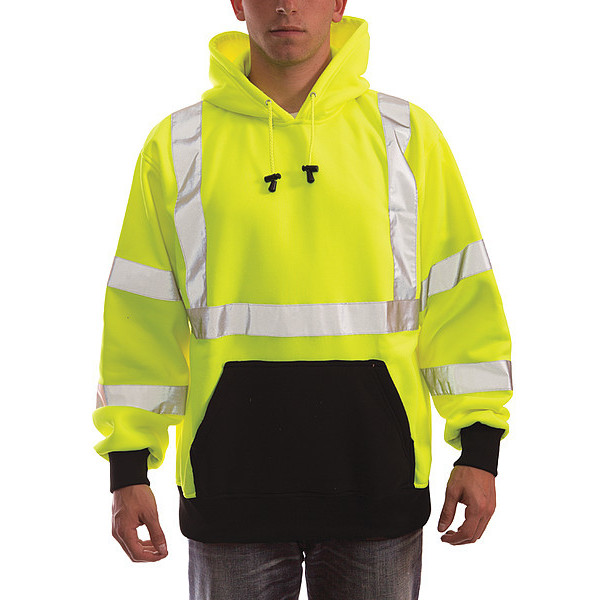 Tingley Job Sight Hooded Sweatshirt, Size M, Polyester, ANSI 107 S78322