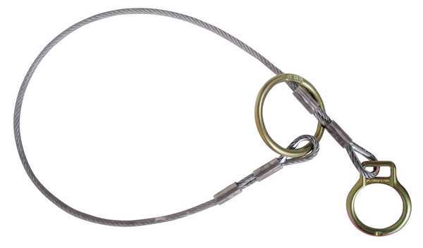 FallTech® 826082D ViewPack 6' Shock Absorbing Lanyard, with 3 Snap Hooks &  2 Tie-back D-rings