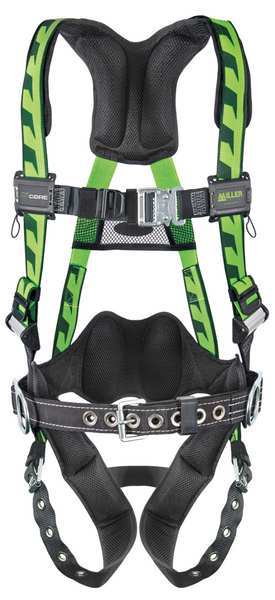 Honeywell Miller Full Body Harness, S/M, Polyester AC-TB-BDP/S/MGN