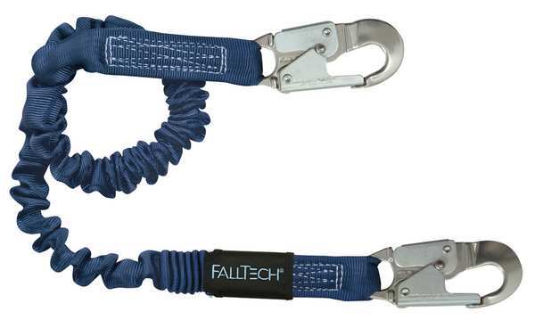 Falltech Shock Absorbing Lanyard, 4 ft. to 6 ft., Blue 8240A